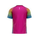 Scales Multicolour Pink Running T-Shirt
