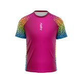 Scales Multicolour Pink Running T-Shirt