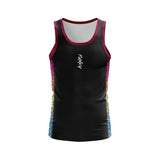 Scales Multicolour Black Running Vest